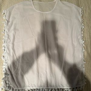 White shear bathing suit cover up!